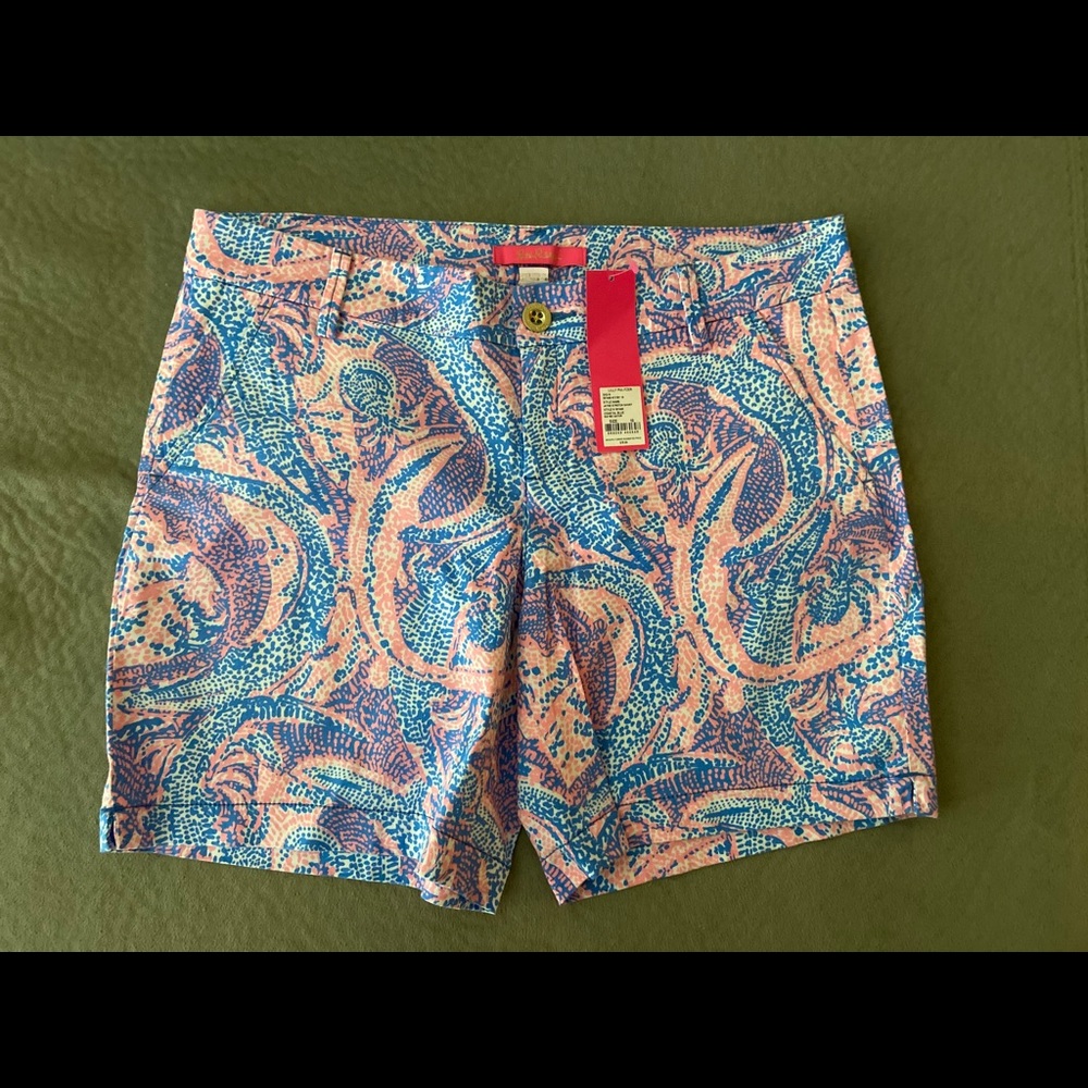 NWT Lilly Pulitzer Jayne Stretch short Maybe Gator